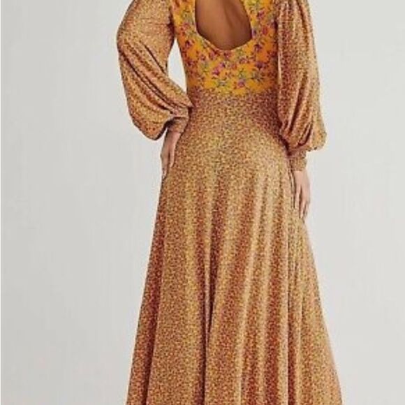 NEW Free People Love Story Maxi Dress Floral Print Size XS - Picture 4 of 11